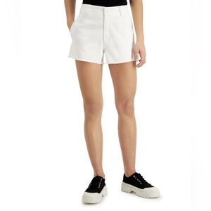 Dickies White Frayed Work Shorts - size 3/26